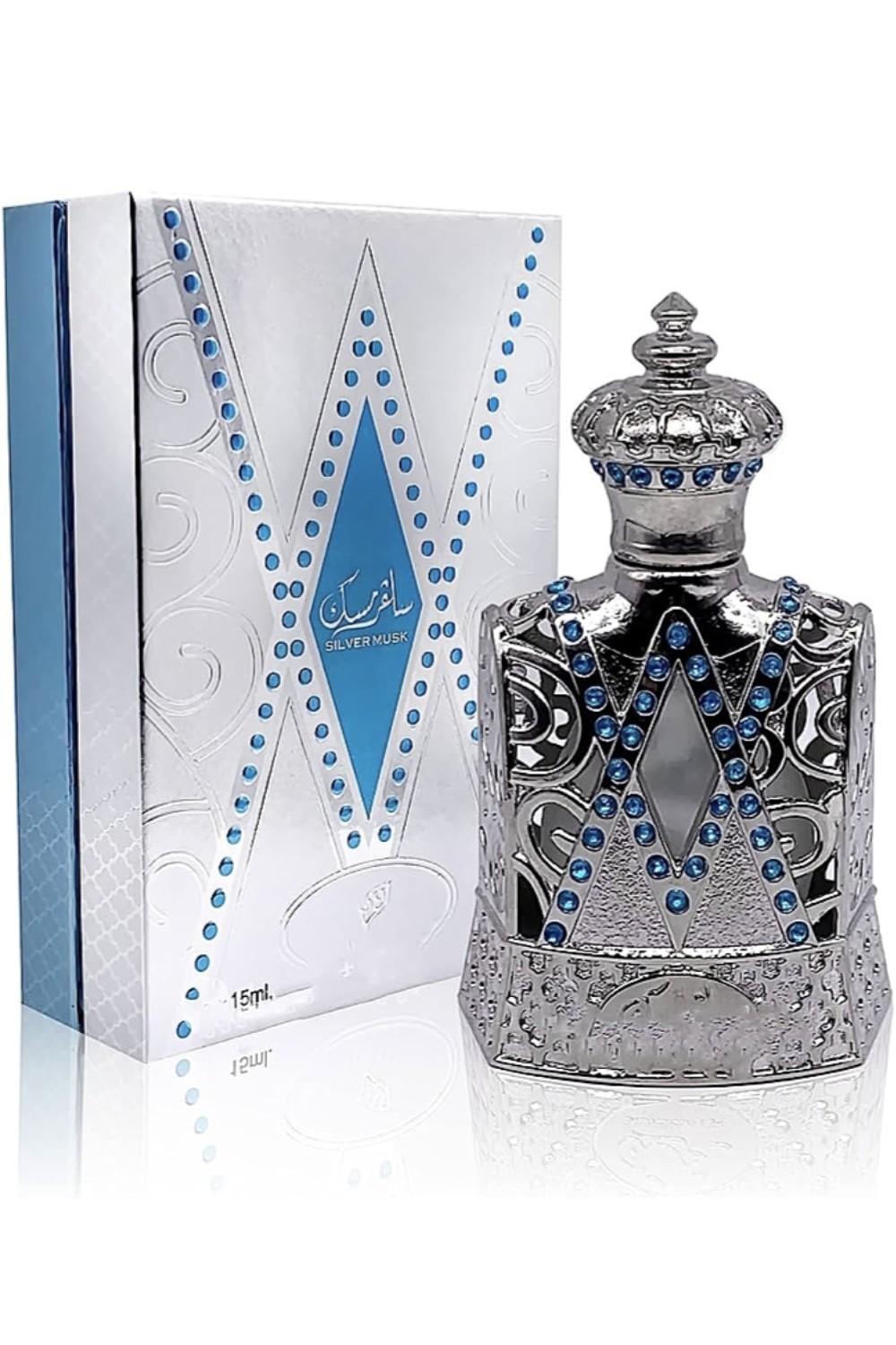 Óleo de perfume Musc prateado 15mL Attar - Afnan Perfumes-Huiles de parfums-Safwa Boutique