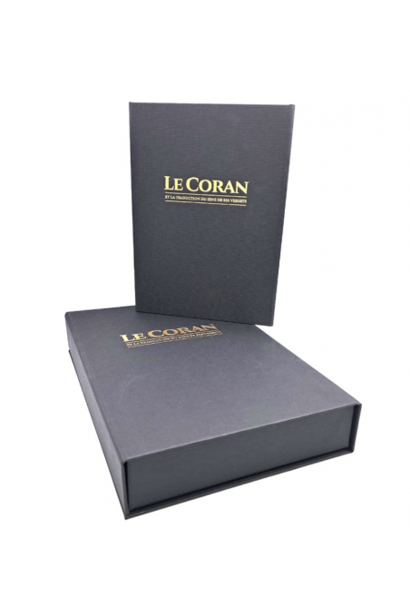 Cofanetto Il Corano e la traduzione dei sensi in francese - Edizioni Tawbah-Coffrets Coran-Safwa Boutique