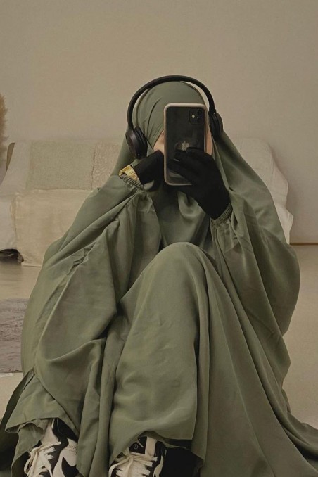 Yilbab grande de dos piezas “FALDA” Umm Hafsa-jilbeb & jilbab-Safwa Boutique