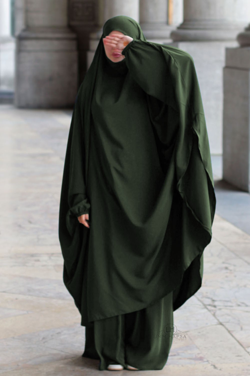 Stor todelt jilbab “NEDERDEL” Umm Hafsa-jilbeb & jilbab-Safwa Boutique