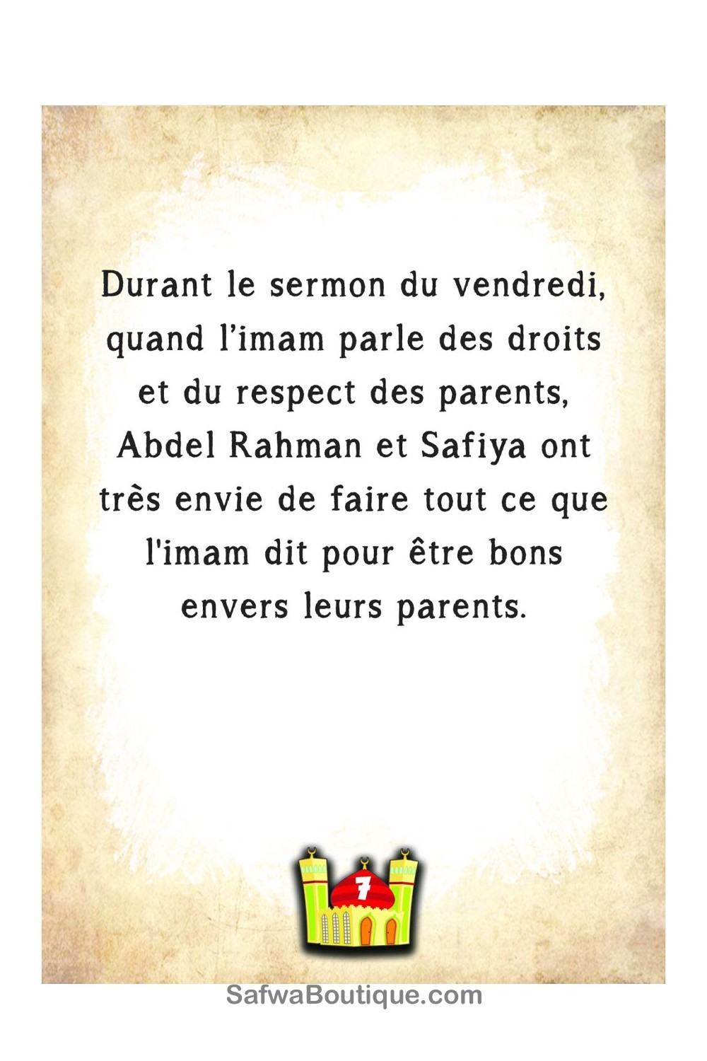 Muslimitarina: Anteliaisuus vanhempia kohtaan-Livres Enfants-Safwa Boutique