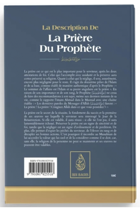 Die Beschreibung des Gebets des Propheten, von Muqbil Ibn Hadi Al-Wadi'i - Ausgabe IBN BADIS-Fiqh-Safwa Boutique