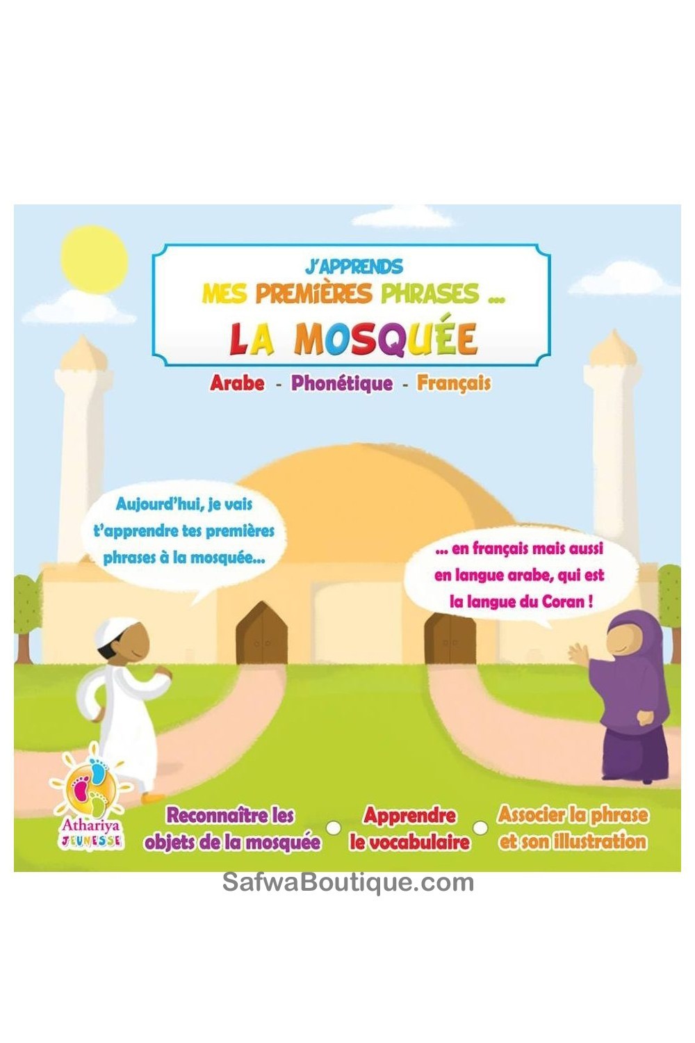 Ik leer mijn eerste zinnen: De Moskee - Dar Athariya Kids-Livres Enfants-Safwa Boutique