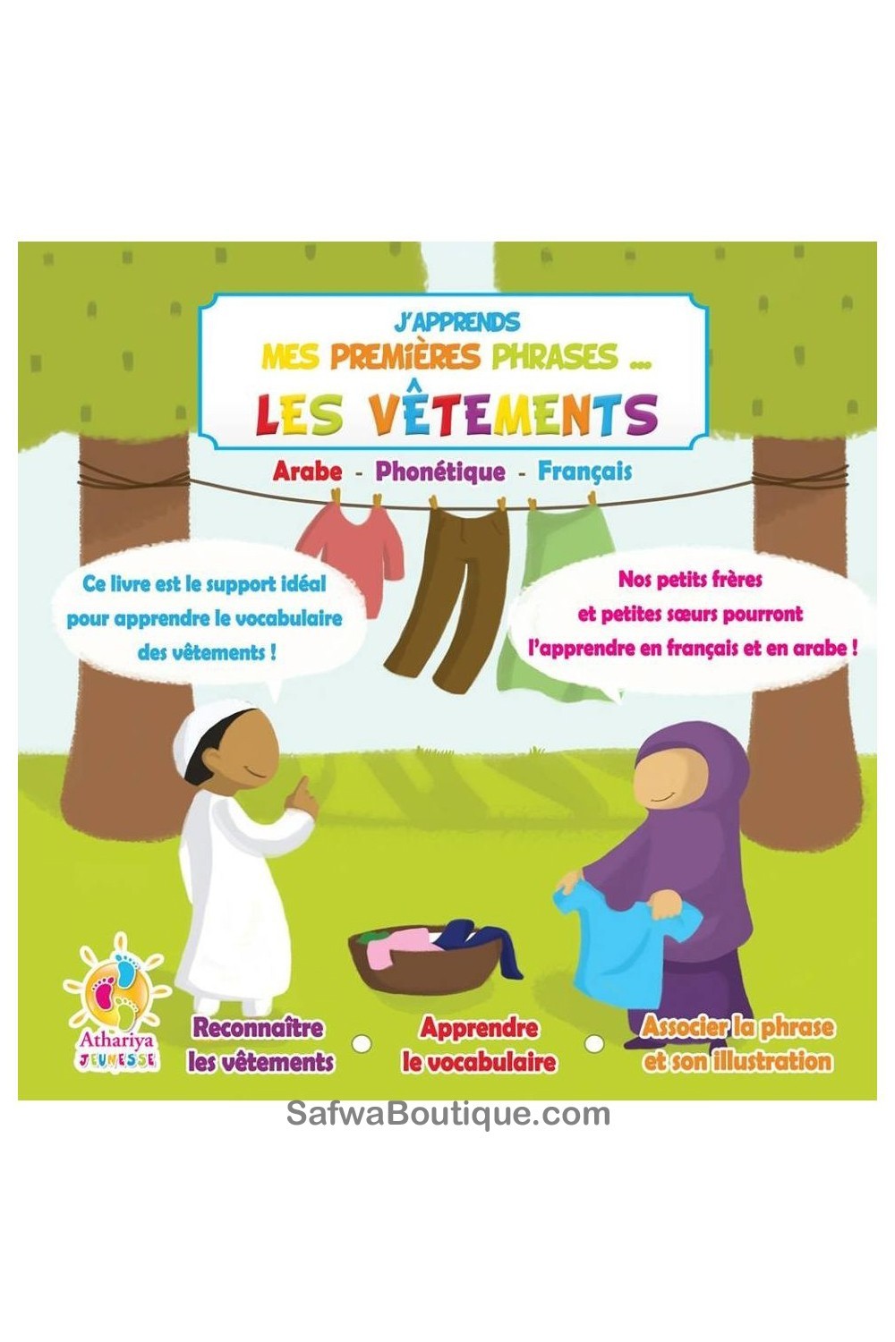 Imparo le mie prime frasi: I VESTITI - Dar Athariya Kids-Livres Enfants-Safwa Boutique