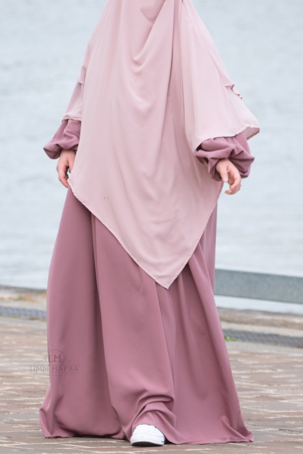Abaya met ballonmouwen Umm Hafsa-Abaya & Robe-Safwa Boutique