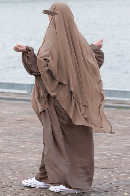 Abaya med ballongärmar Umm Hafsa-Abaya & Robe-Safwa Boutique