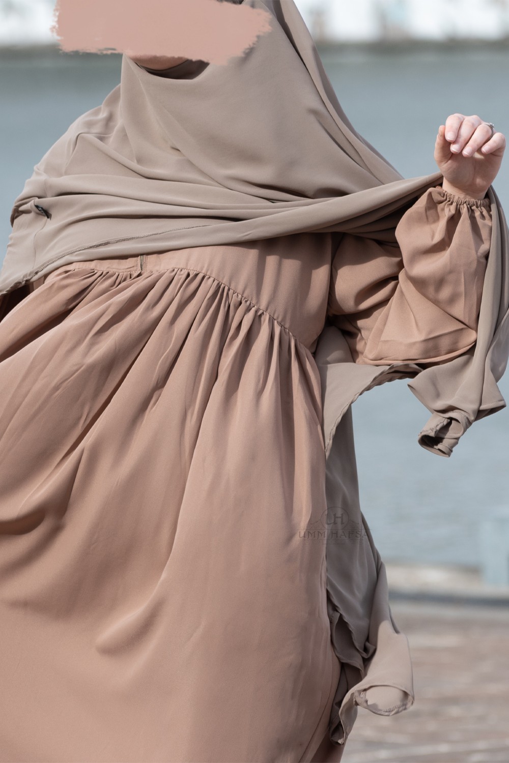 Abaya manche ballon Umm Hafsa-Abaya & Robe-Safwa Boutique