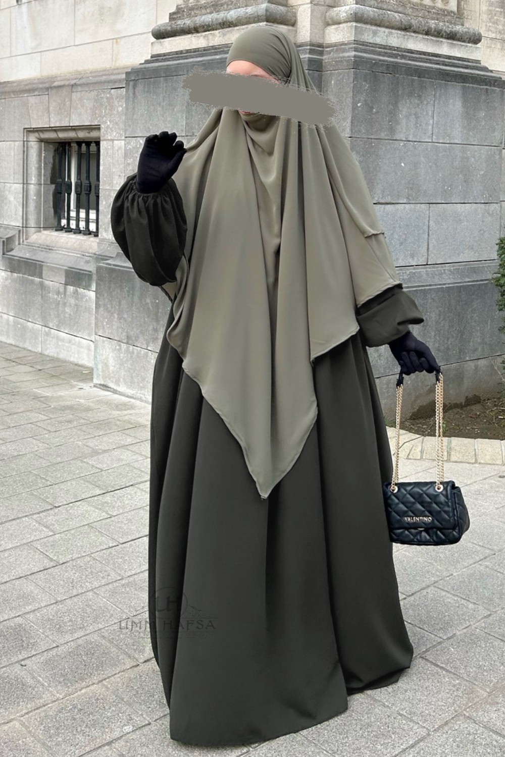 Abaya manche ballon Umm Hafsa-Abaya & Robe-Safwa Boutique