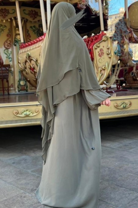 Abaya manche ballon Umm Hafsa-Abaya & Robe-Safwa Boutique