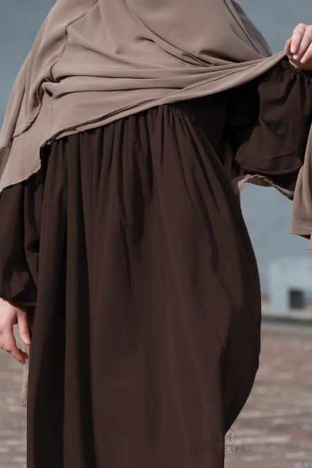 Umm Hafsa Balloon Sleeve Abaya-Abaya & Dress-Safwa Boutique