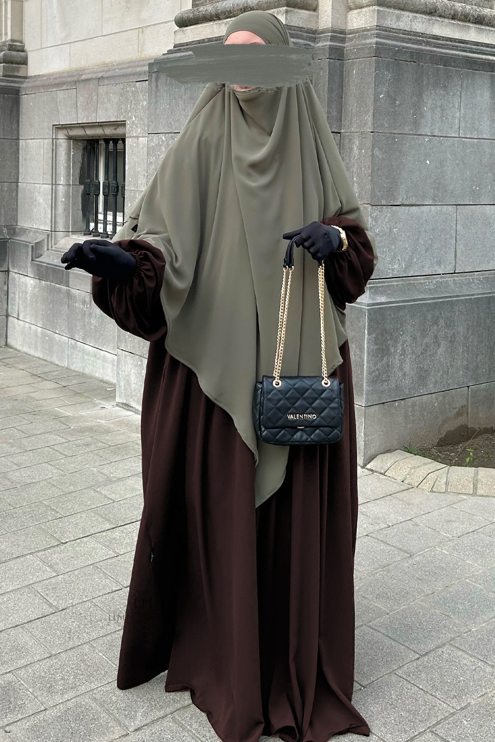 Abaya com mangas balão Umm Hafsa-Abaya & Robe-Safwa Boutique