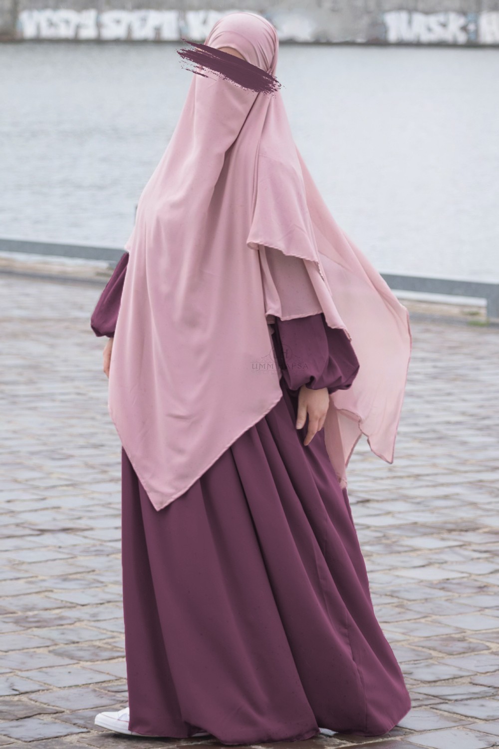 Abaya med ballongermer Umm Hafsa-Abaya & Robe-Safwa Boutique