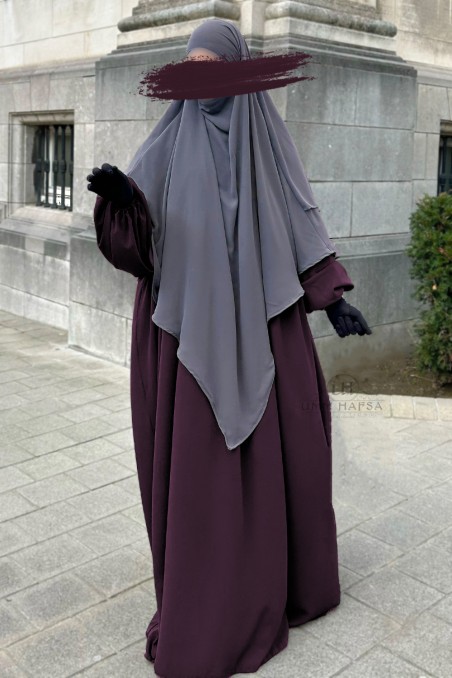 Abaya manche ballon Umm Hafsa-Abaya & Robe-Safwa Boutique