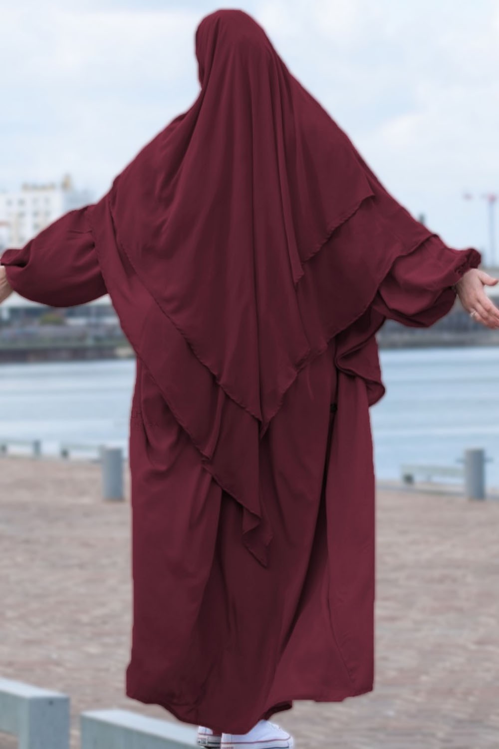 Abaya med ballonærmer Umm Hafsa-Abaya & Robe-Safwa Boutique