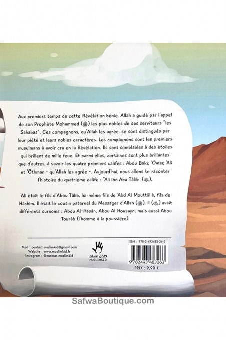 Historien om Ali ibn Abu Tâlib (3/6 år) - MuslimKid-utgåvor-Livres Enfants-Safwa Boutique