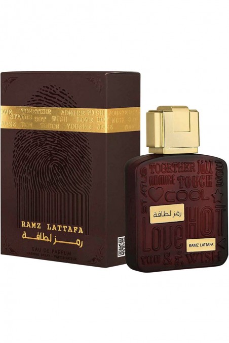 Água de Perfume Ramz Lattafa Genuine (Ouro) 100mL - Perfumes Lattafa Dubai-Parfums Dubaï-Safwa Boutique