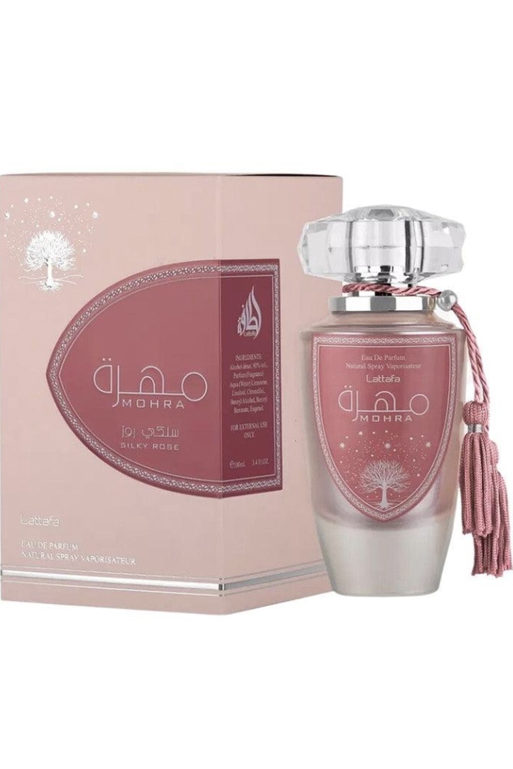 Mohra Silky Rose Eau de Parfum 100mL - Lattafa Perfumes Dubai-Parfums Dubaï-Safwa Boutique