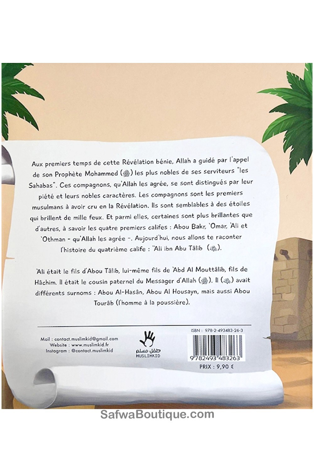 Historien om Ali ibn Abu Tâlib (7/12 år) - MuslimKid-utgaver-Livres Enfants-Safwa Boutique