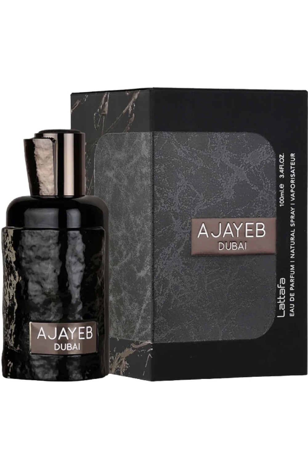 Eau de Parfum Ajayeb Dubai Black 100mL - Lattafa Parfumer Dubai-Parfums Dubaï-Safwa Boutique