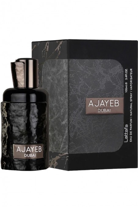 Acqua di Profumo Ajayeb Dubai Black 100mL - Lattafa Profumi Dubai-Parfums Dubaï-Safwa Boutique