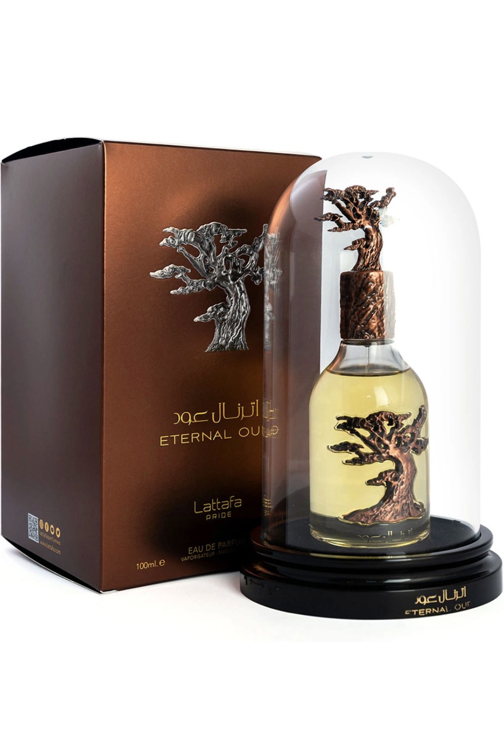 Água de Perfume Eternal Oud 100mL - Perfumes Lattafa Dubai-Parfums Dubaï-Safwa Boutique