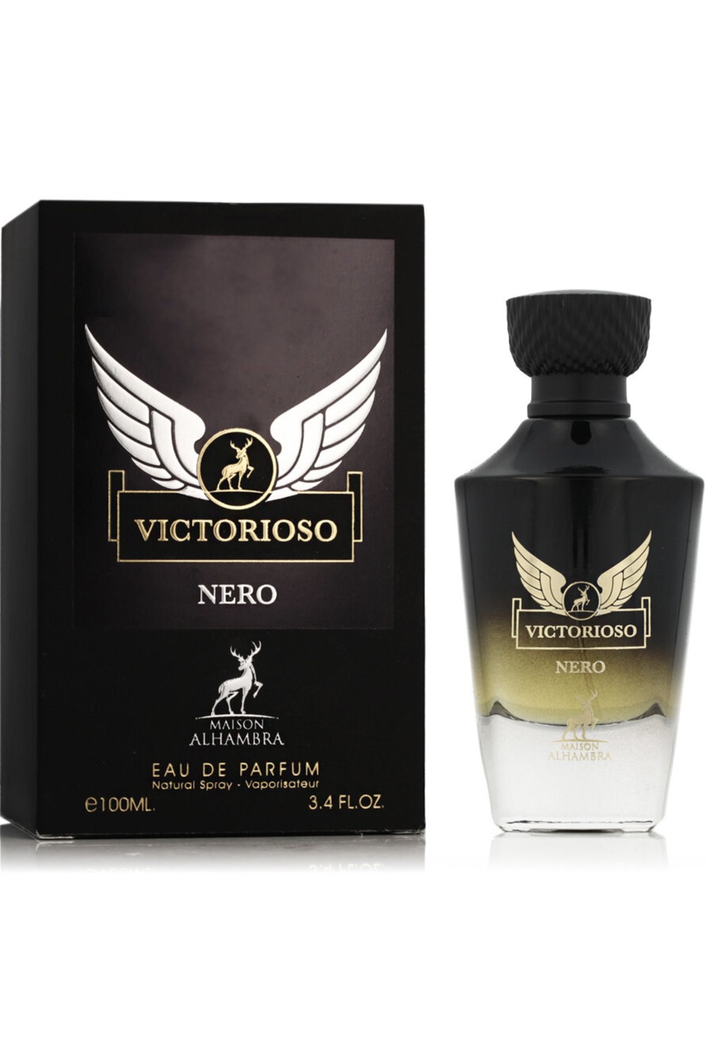 Água de Perfume Victorioso Nero ALHAMBRA 100mL - Casa Alhambra Perfumes Dubai-Parfums Dubaï-Safwa Boutique