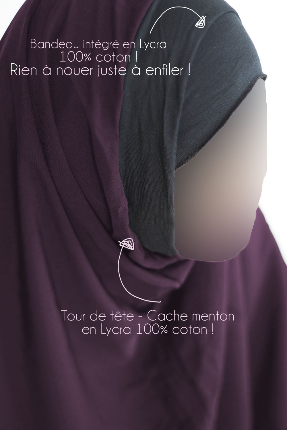 Hijab Lycra Umm Hafsa-Hijab & Khimar-Safwa Boutique
