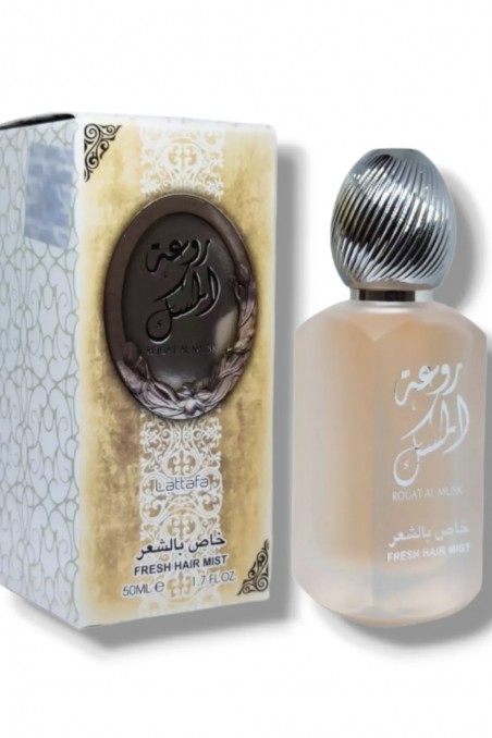 Névoa de Cabelo Rouat al musk "Hair Mist" 50ml - Lattafa Dubai-Brume de cheveux-Safwa Boutique