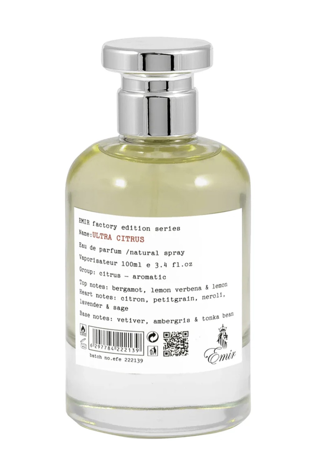 Paris Corner Emir Ultra Citrus Perfume Water 100mL - Emir Paris Corner-Dubaï Fragrances-Safwa Boutique