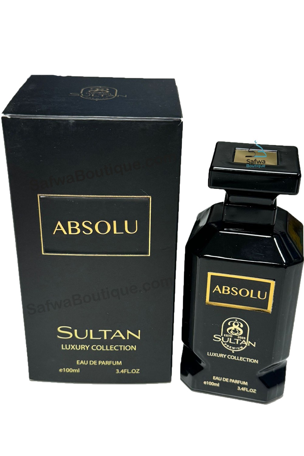 Água de Perfume Absoluto de Sultan 100mL - Coleção de Luxo Sultan-Parfums Dubaï-Safwa Boutique