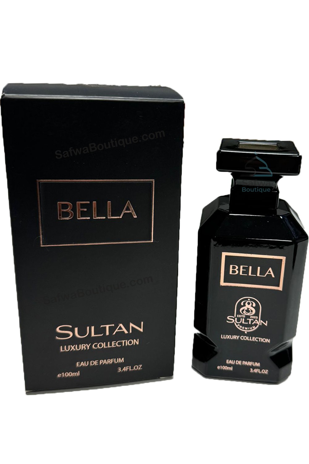 Água de Perfume Bella de Sultan 100mL - Coleção de Luxo Sultan-Parfums Dubaï-Safwa Boutique