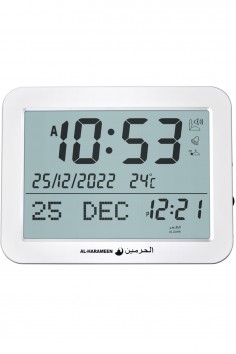 Adhan Klocka AL-HARAMEEN HA-7021, Klocka för Azan...