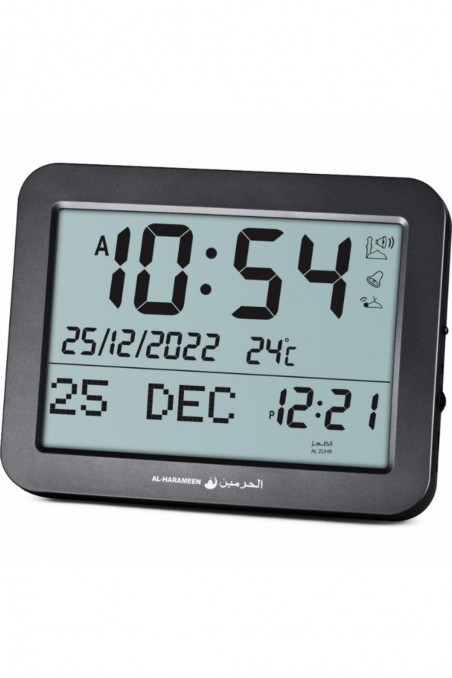 Adhan Ur AL-HARAMEEN HA-7021, Ur med Azan tidsplaner, digital muslimsk vækkeur-Montre & Horloge Adhan-Safwa Boutique