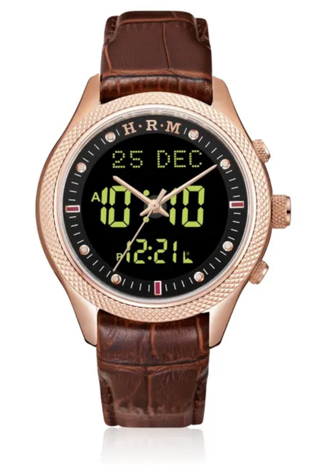 Original luksusur AL-HARAMEEN HA-6105 Azan tidspunkt ur 50m vandtæt, Analog-digital Azan ur-Montre & Horloge Adhan-Safwa Boutique