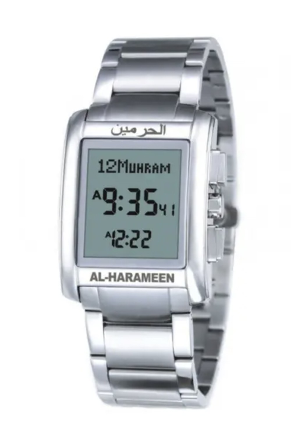 Relógio de luxo original AL-HARAMEEN HA-6208 Relógio de horas Azan 50m à prova d'água, Relógio digital azan-Montre & Horloge Adhan-Safwa Boutique