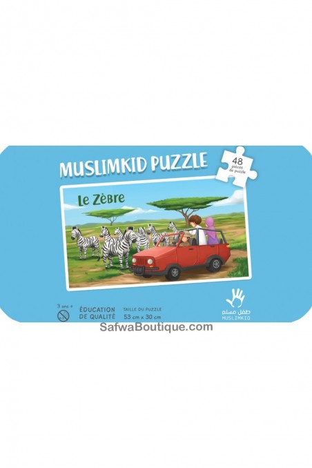 Puslespill Le Zebra - MuslimKid-utgaver-jeux educatifs-Safwa Boutique