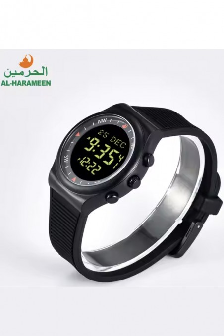 Original AL-HARAMEEN HA-6506 Sportsur, Azan tidssur, Digital Azan ur-Montre & Horloge Adhan-Safwa Boutique