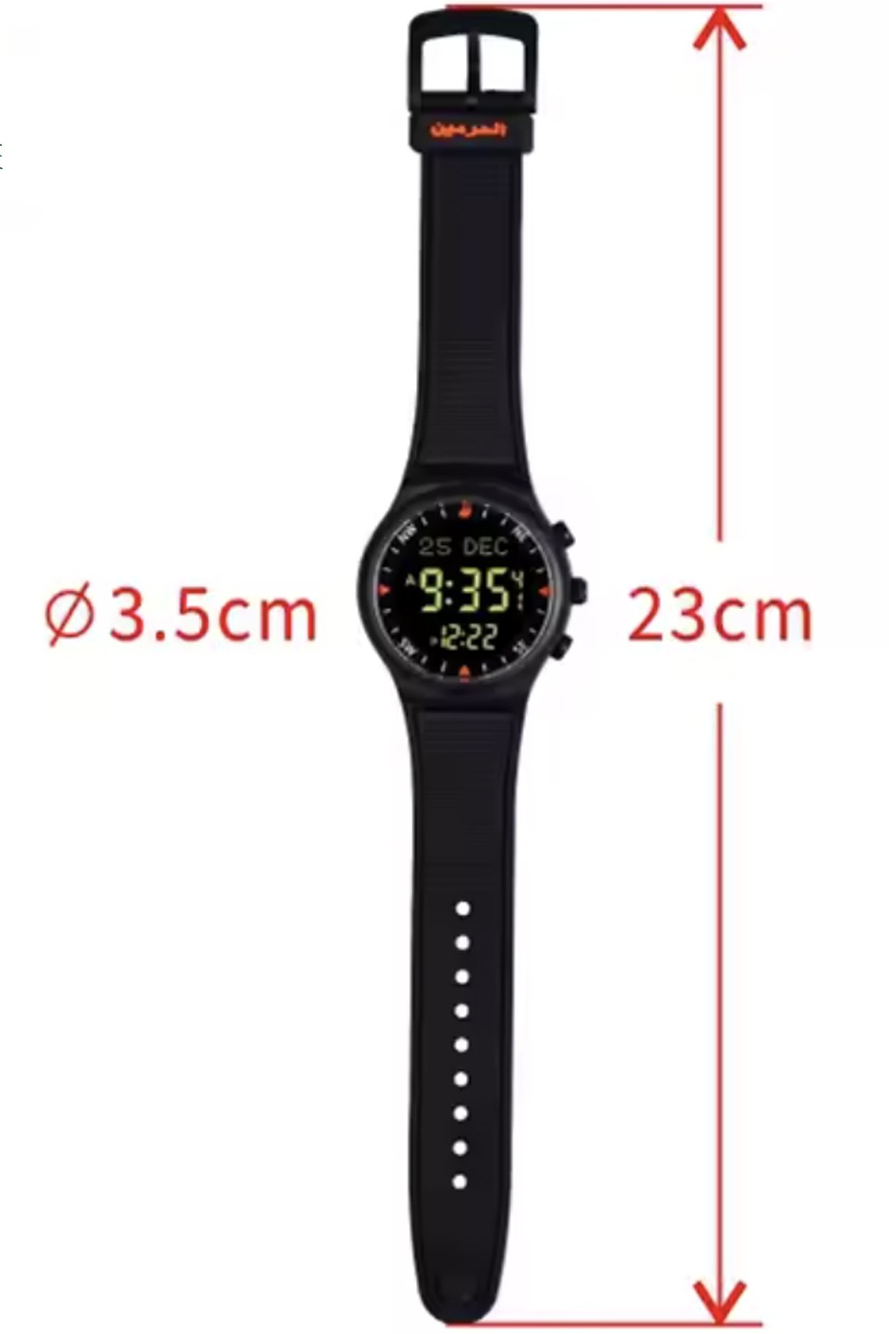 Original sportklocka AL-HARAMEEN HA-6506 Azan tidklocka, Digital Azan klocka-Montre & Horloge Adhan-Safwa Boutique