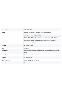 Orologio digitale Al Harameen Azan HA-6380, Orologio con... 2