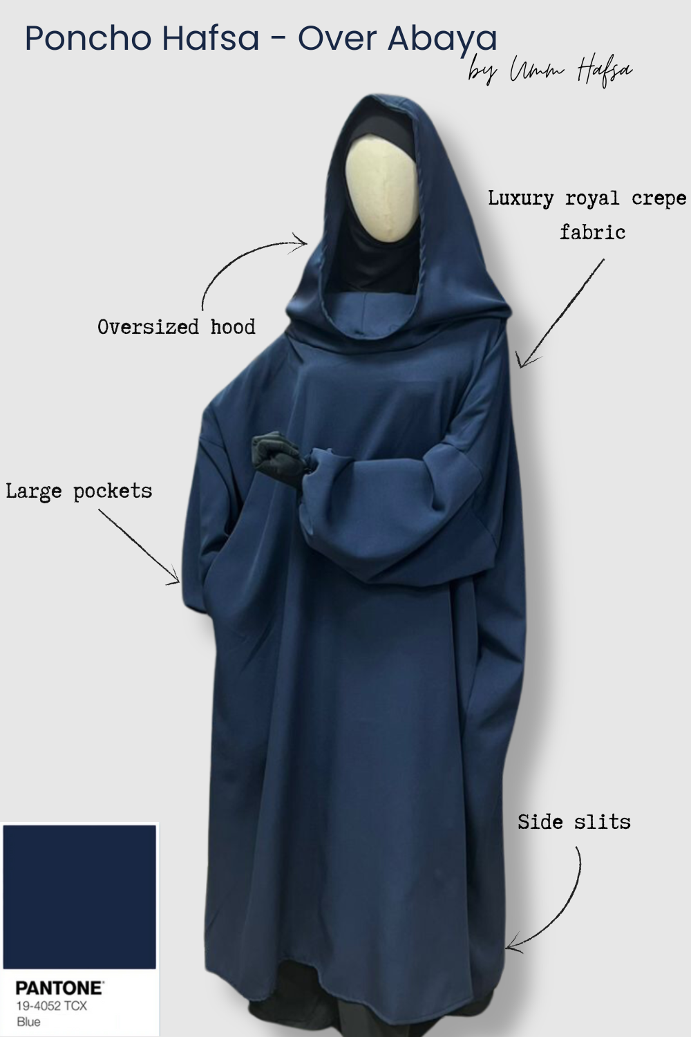 Sobre Abaya Hafsa por Umm Hafsa-Gilet & Manteaux-Safwa Boutique