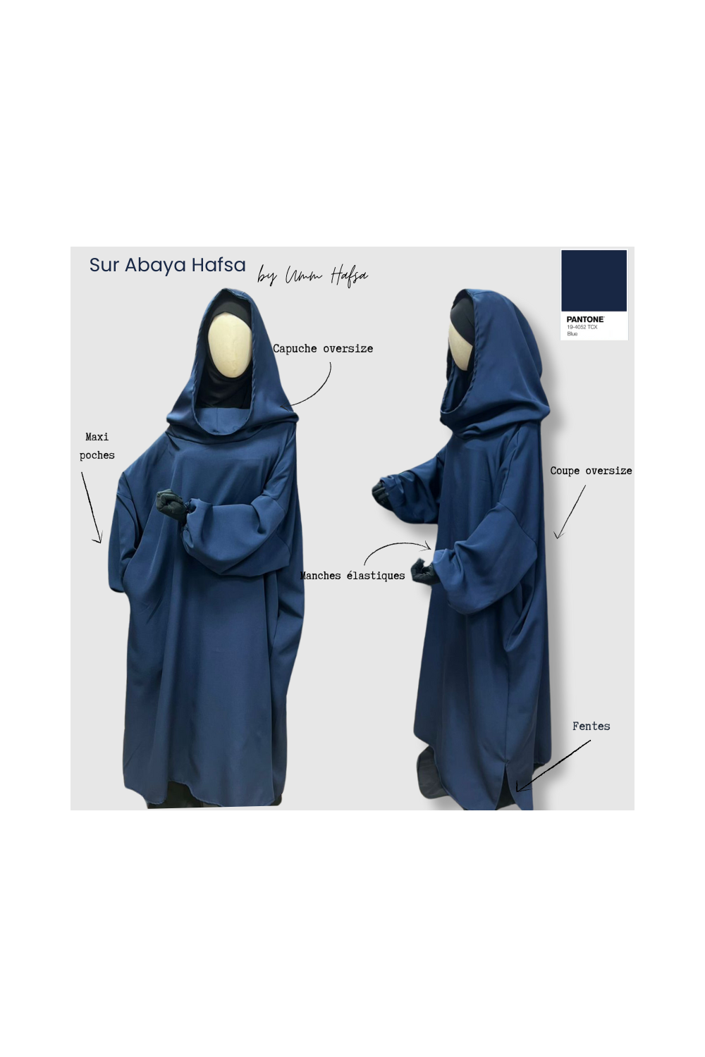 Sobre Abaya Hafsa por Umm Hafsa-Gilet & Manteaux-Safwa Boutique