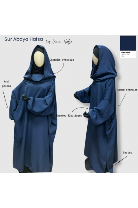 Sur Abaya Hafsa by Umm Hafsa-Gilet & Manteaux-Safwa Boutique