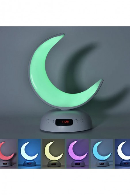 Koranisk Nattlampa Lunar SQ902 med Koran Bluetooth-högtalare ansluten till Android och iOS - Equantu SQ902-Veilleuse Coranique-Safwa Boutique