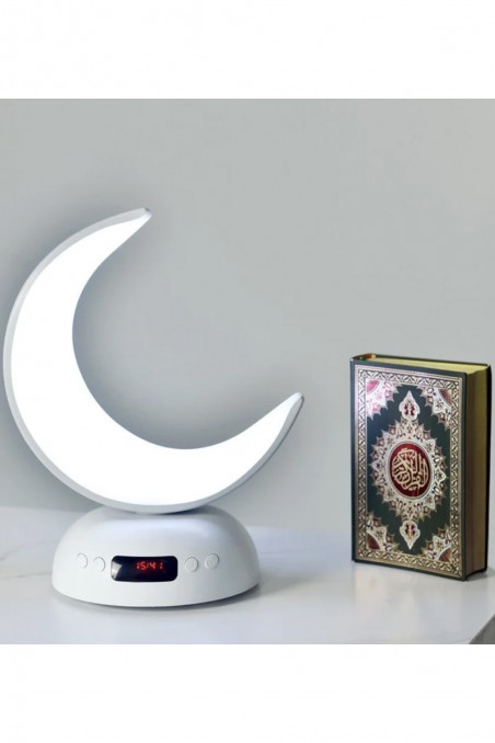 Koraaninen Yövalo Lunaarinen Lamppu SQ902, jossa on Koraani Bluetooth-kaiutin, yhdistetty Androidiin ja iOS:iin - Equantu SQ902-Veilleuse Coranique-Safwa Boutique