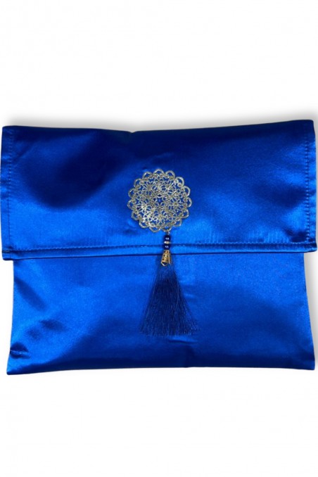 Elegant presentask Tygpåse Bönmatta & Tasbih (rosenkran) Sajada i lyxig sammet-Tapis de prière Sejjada-Safwa Boutique