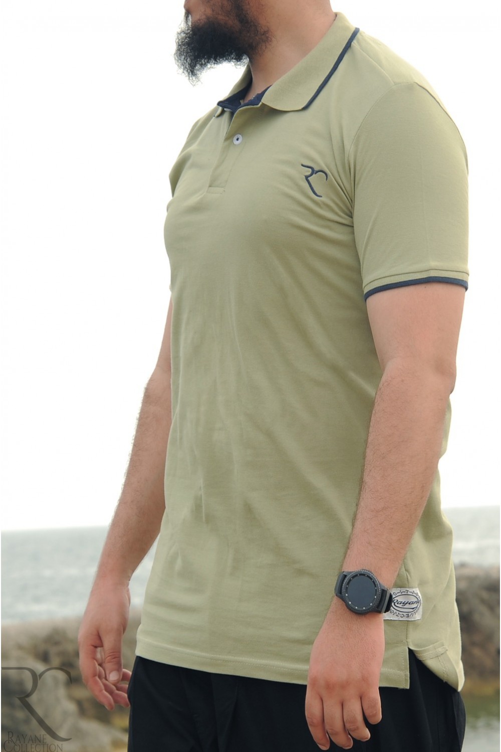 Polo oversize 100 % cotone Rayane 11PO-Tee-Shirts & Polos-Safwa Boutique