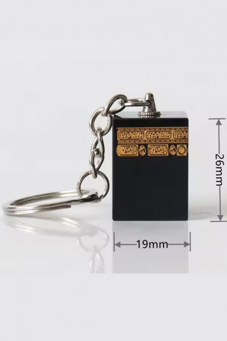 Hantverksnyckelring i Kaaba-kristall med presentask - Perfekt för Ramadan och Eid-Porte clé islamique-Safwa Boutique