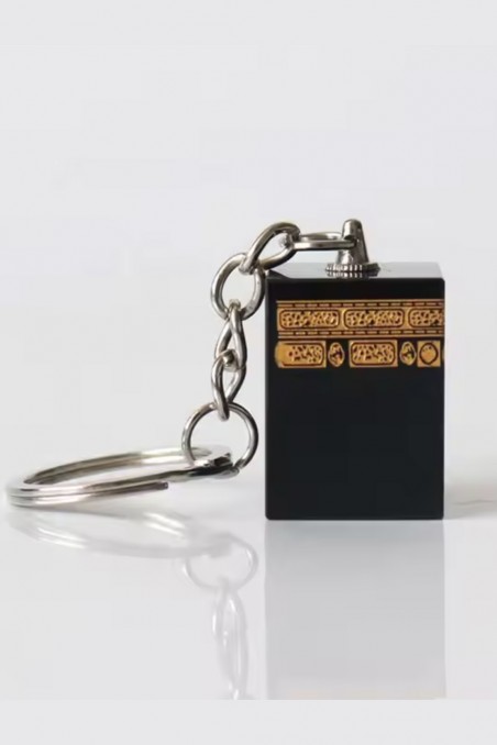 Käsintehty Kaaba-kristallista avaimenperä lahjapakkauksessa - Ihanteellinen Ramadanille ja Eidille-Porte clé islamique-Safwa Boutique