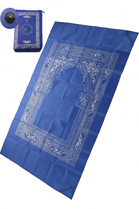 Lommebønneteppe med kompass, reise Sajada-Tapis de prière Sejjada-Safwa Boutique