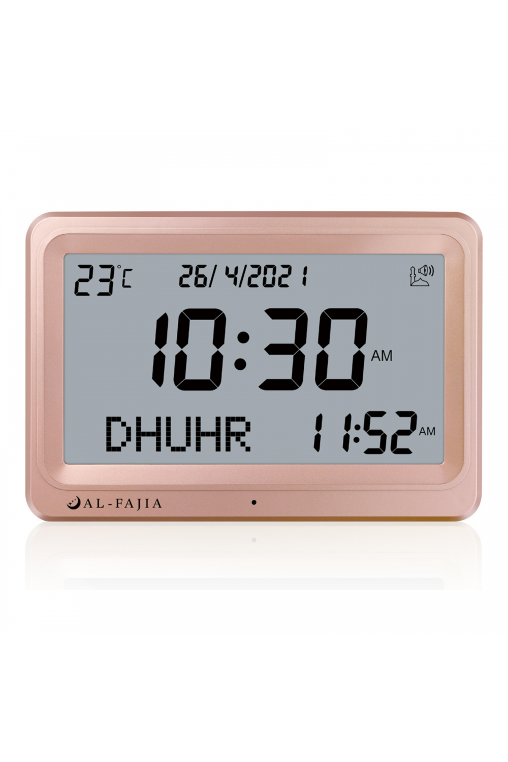 Reloj Adhan AL-FAJIA FAJ-113 (NUEVO MODELO) 8 sonidos de oración Azan-Montre & Horloge Adhan-Safwa Boutique